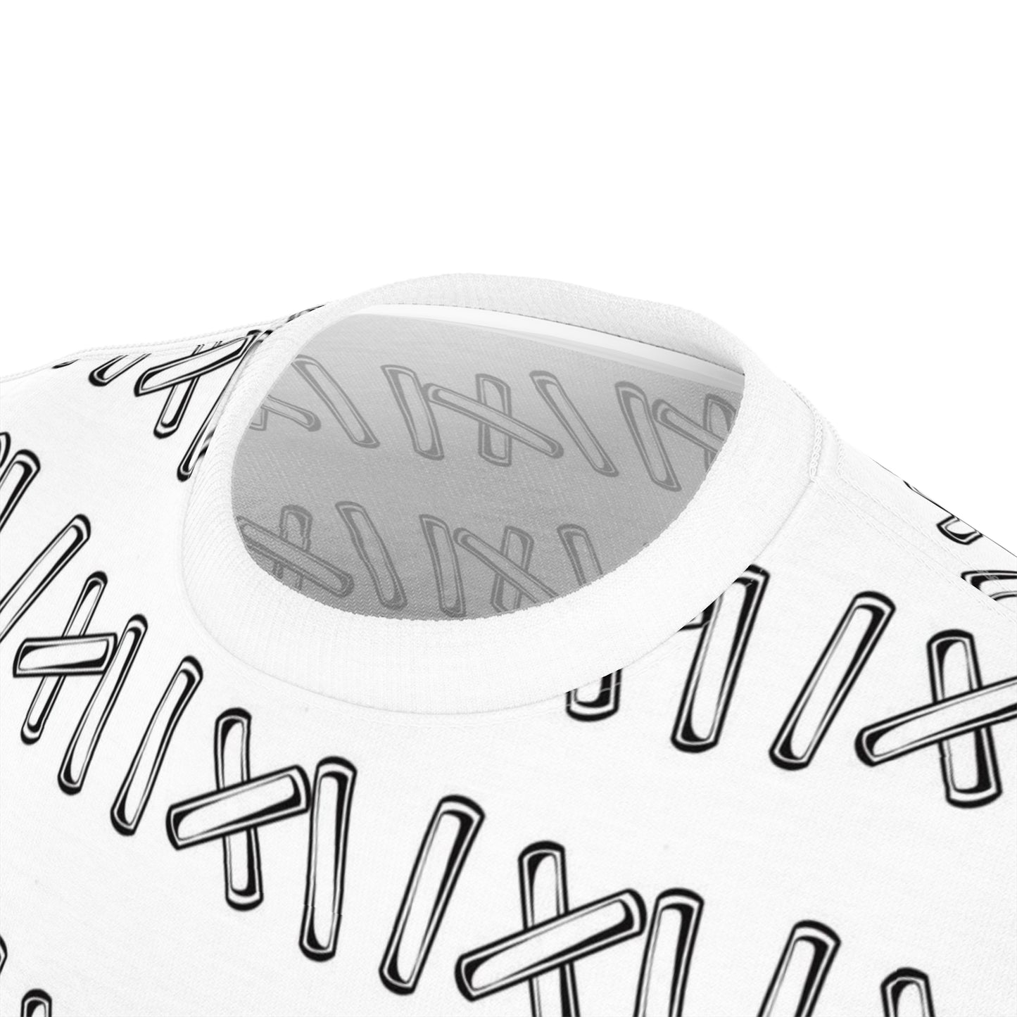 Unisex Black & White Stitching Design T-Shirt