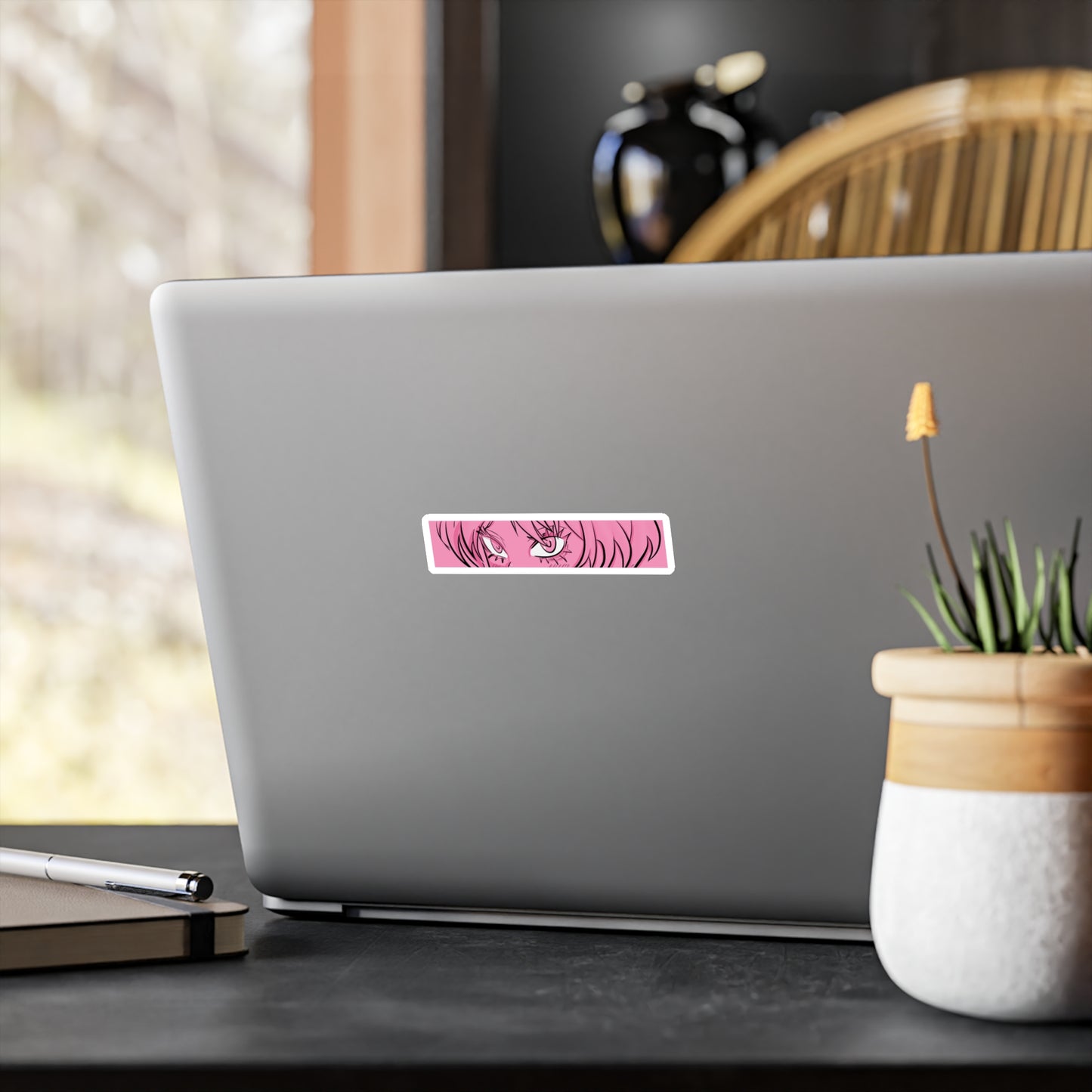 Vinyl Kiss-Cut Anime Waifu Sticker, Laptop Decals, Cool Planner Stickers, Unique Gift for Teens, Decorative Accessories