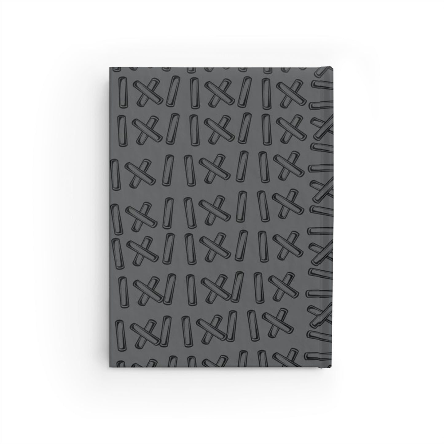 Grey Stitching Design (Journal - Ruled Line)