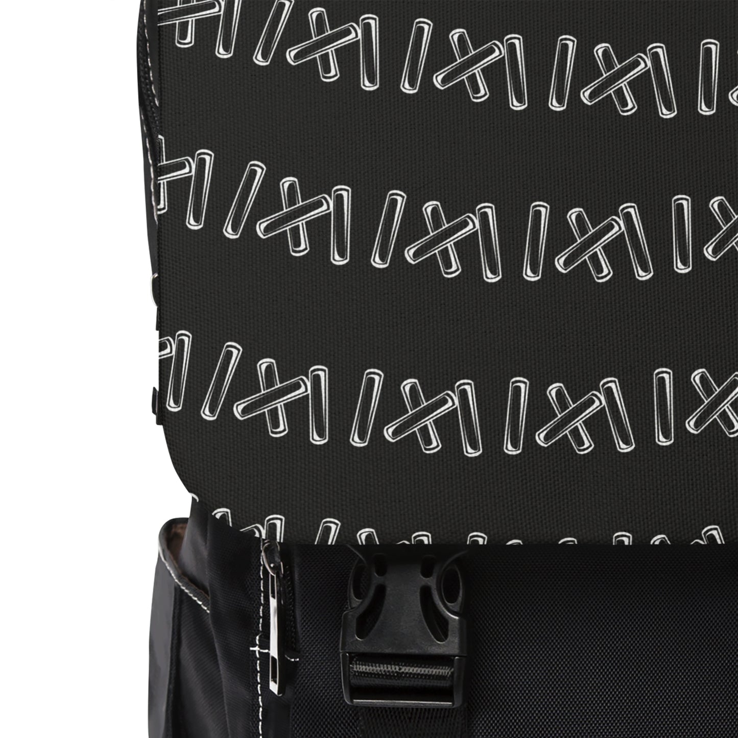 Unisex Casual Shoulder Backpack, Stitching Design