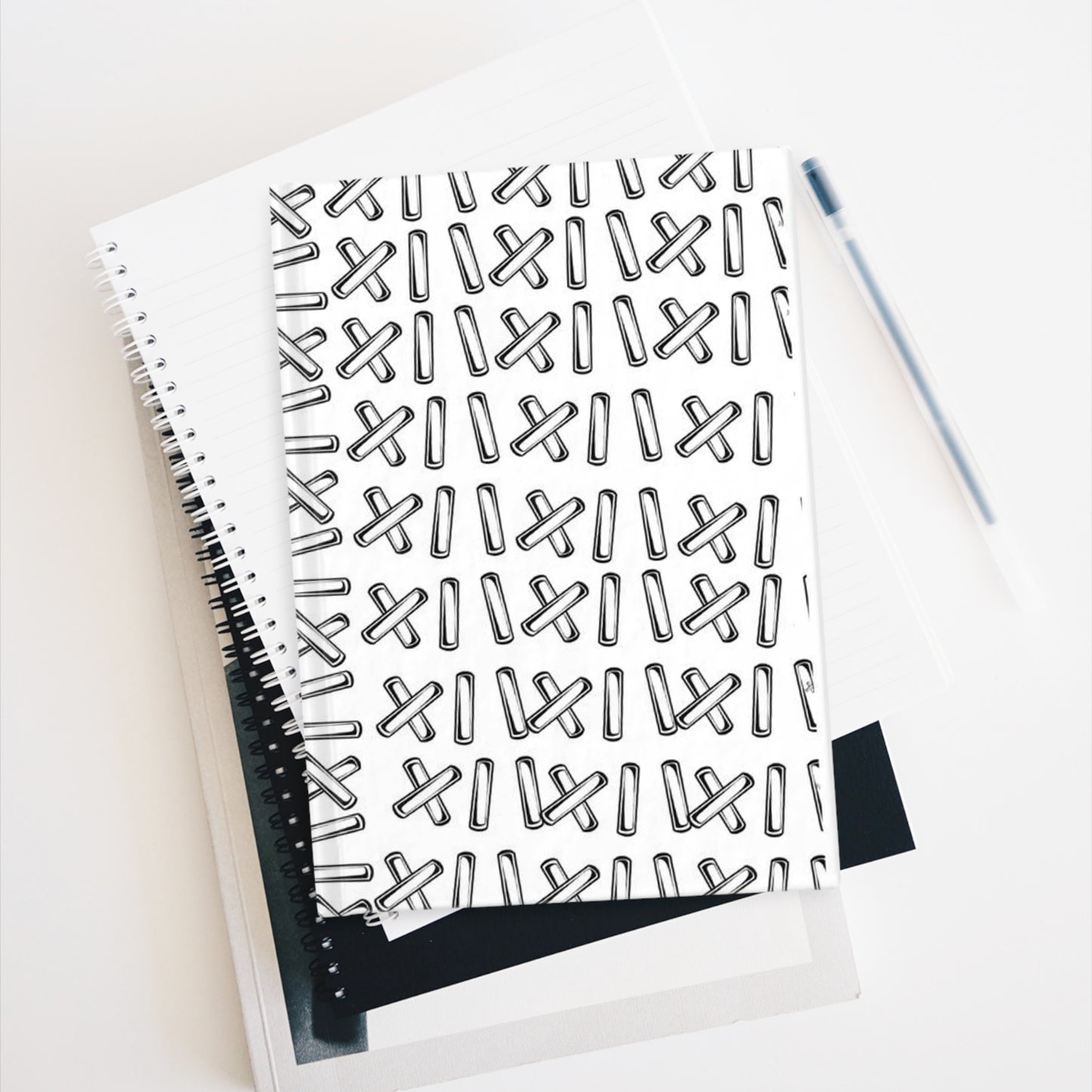 White Stitching Design (Journal - Blank)