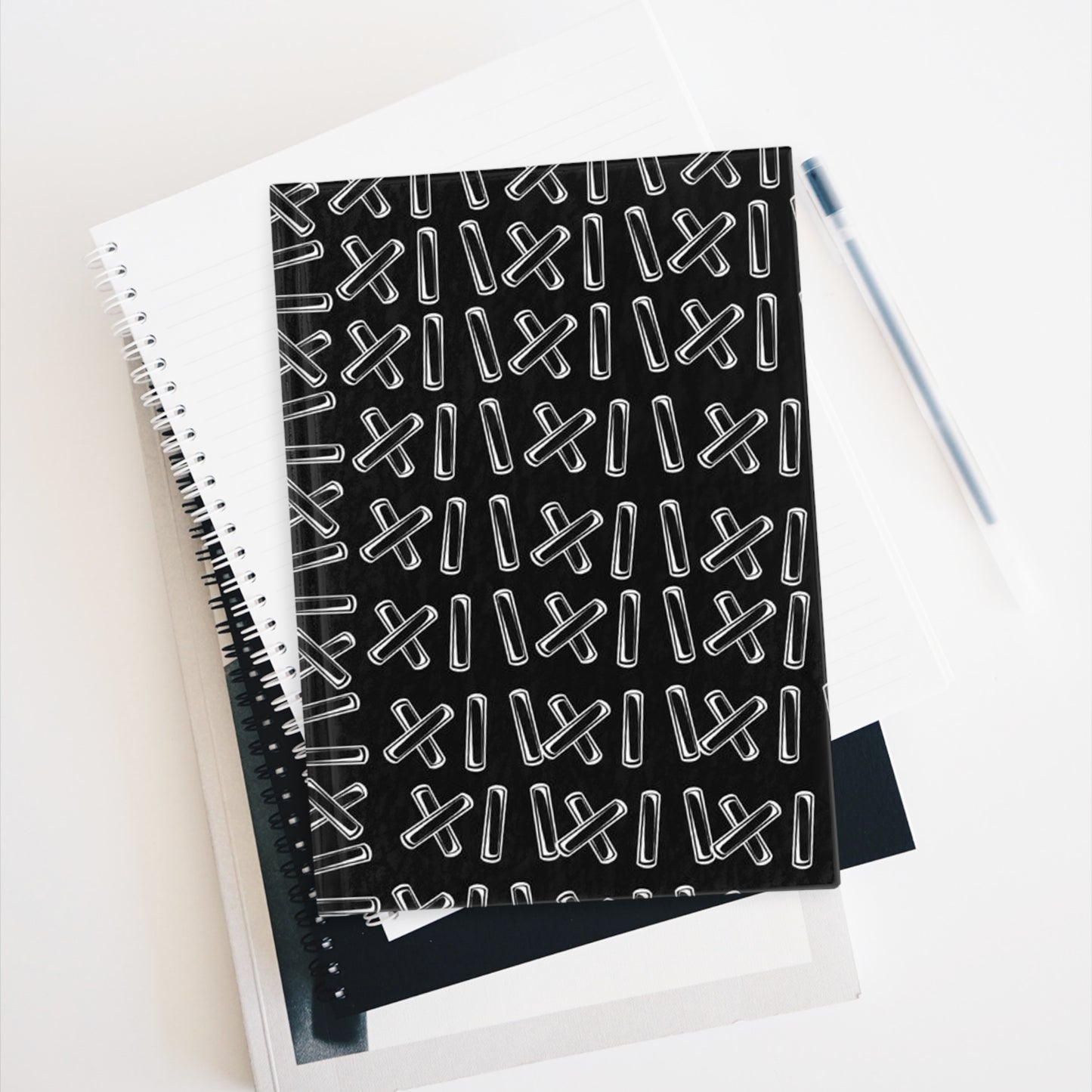 Black Stitching Design (Journal - Blank)