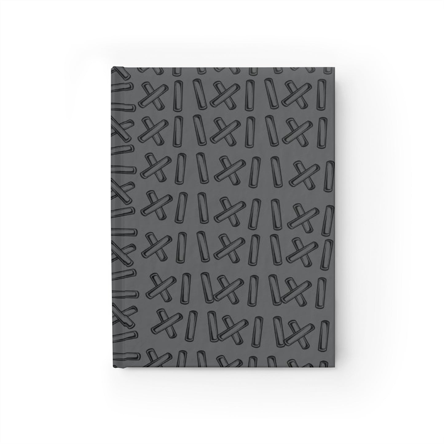 Grey Stitching Design (Journal - Ruled Line)