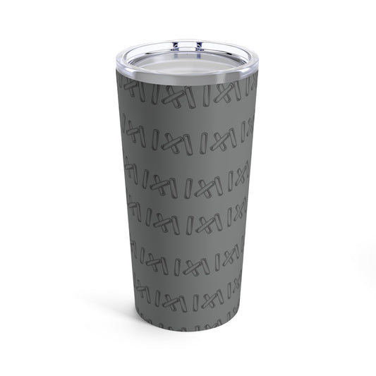 Grey Stitching Design Tumbler 20oz