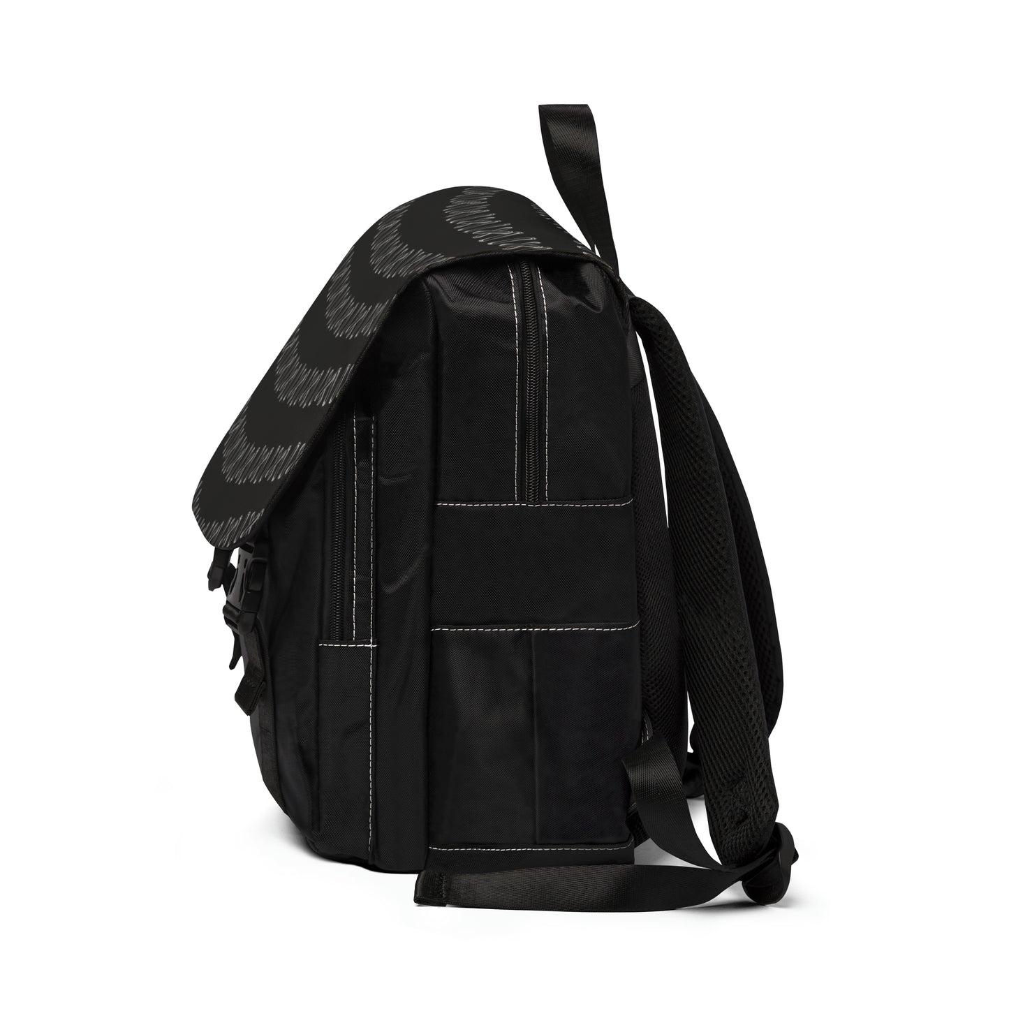Unisex Casual Shoulder Backpack, Stitching Design