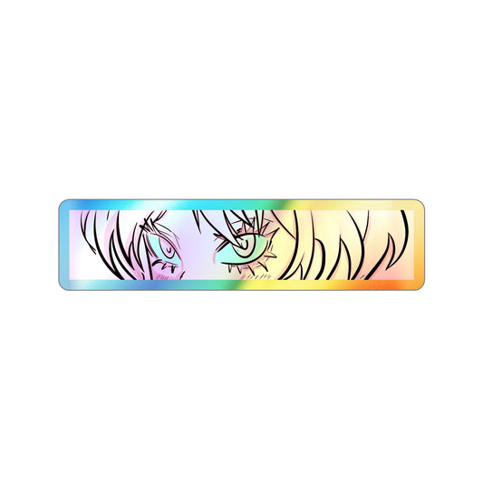 Holographic Die-Cut Anime Waifu Sticker Perfect for Skateboards, Journals, Gifts, and Ware